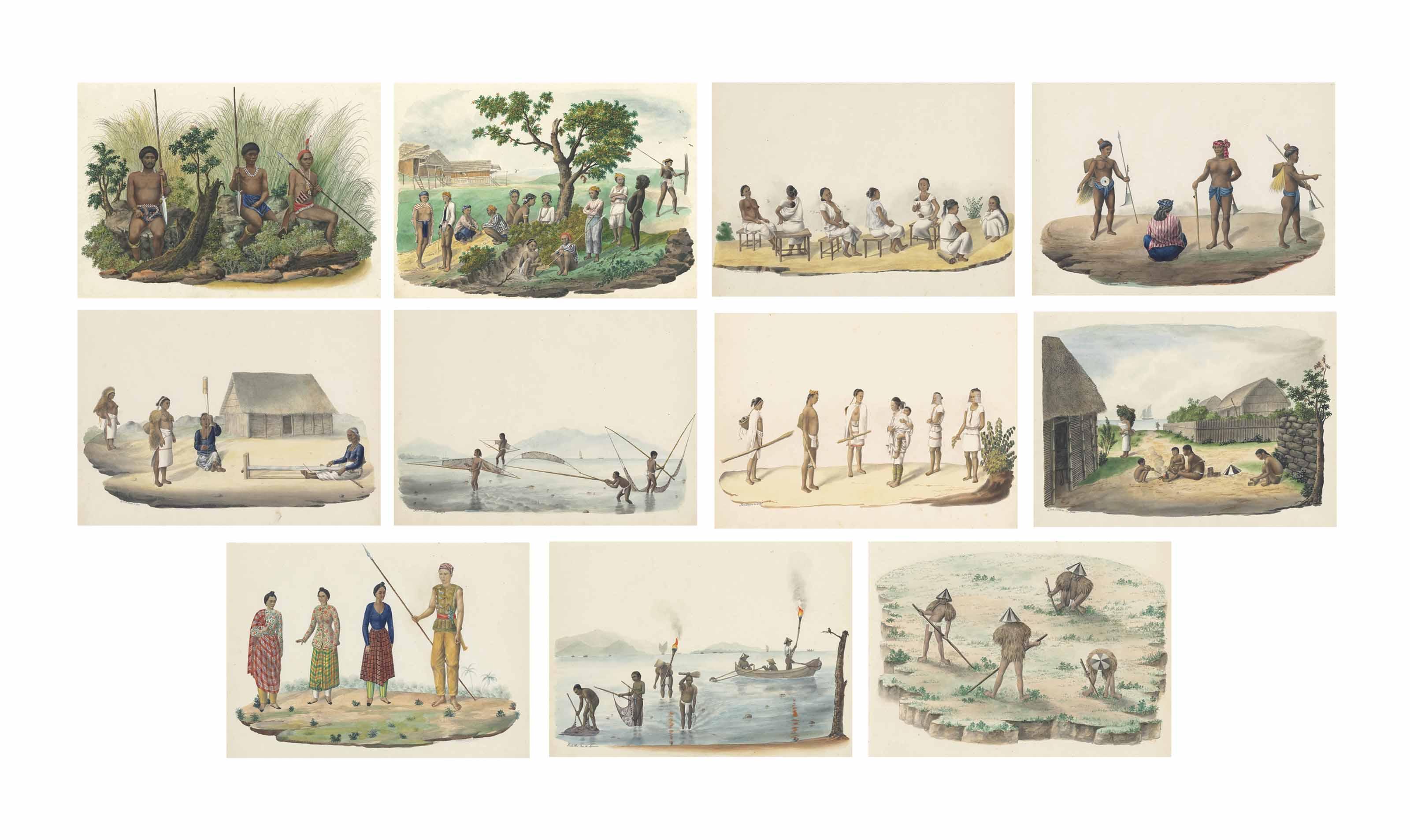 José Honorato Lozano - Types and costumes of the Philippines: eleven studies