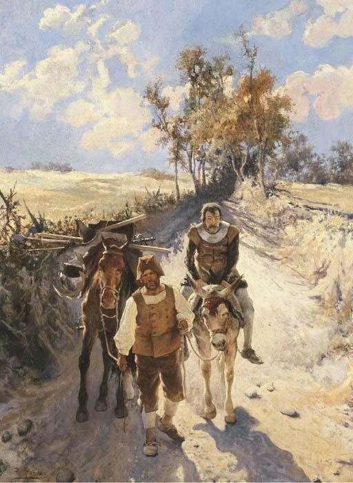 Jose Jimenes Aranda - Don Quixote and Sancho Panza
