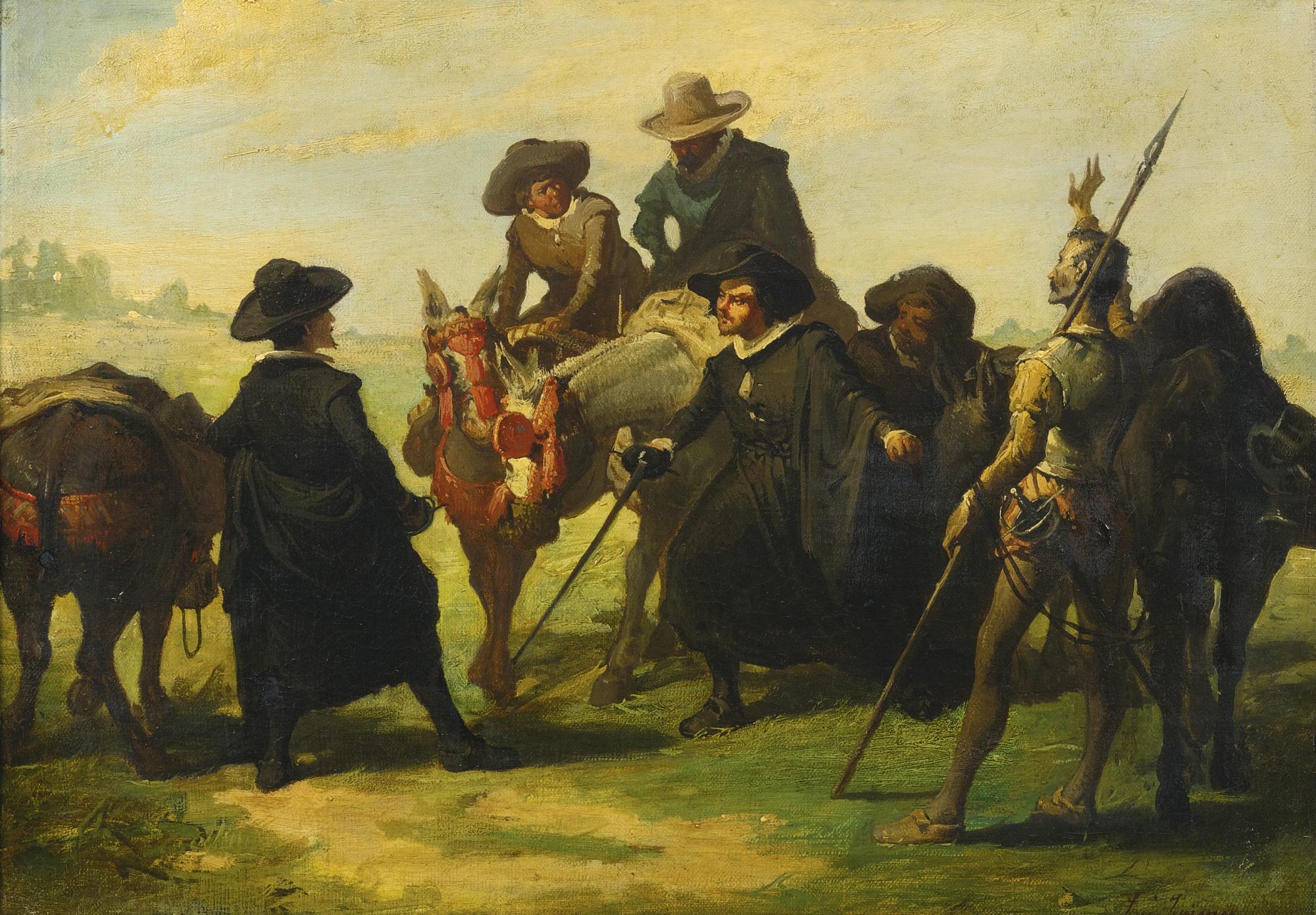 José Jiménez Y Aranda - Sancho Panza And Don Quixote