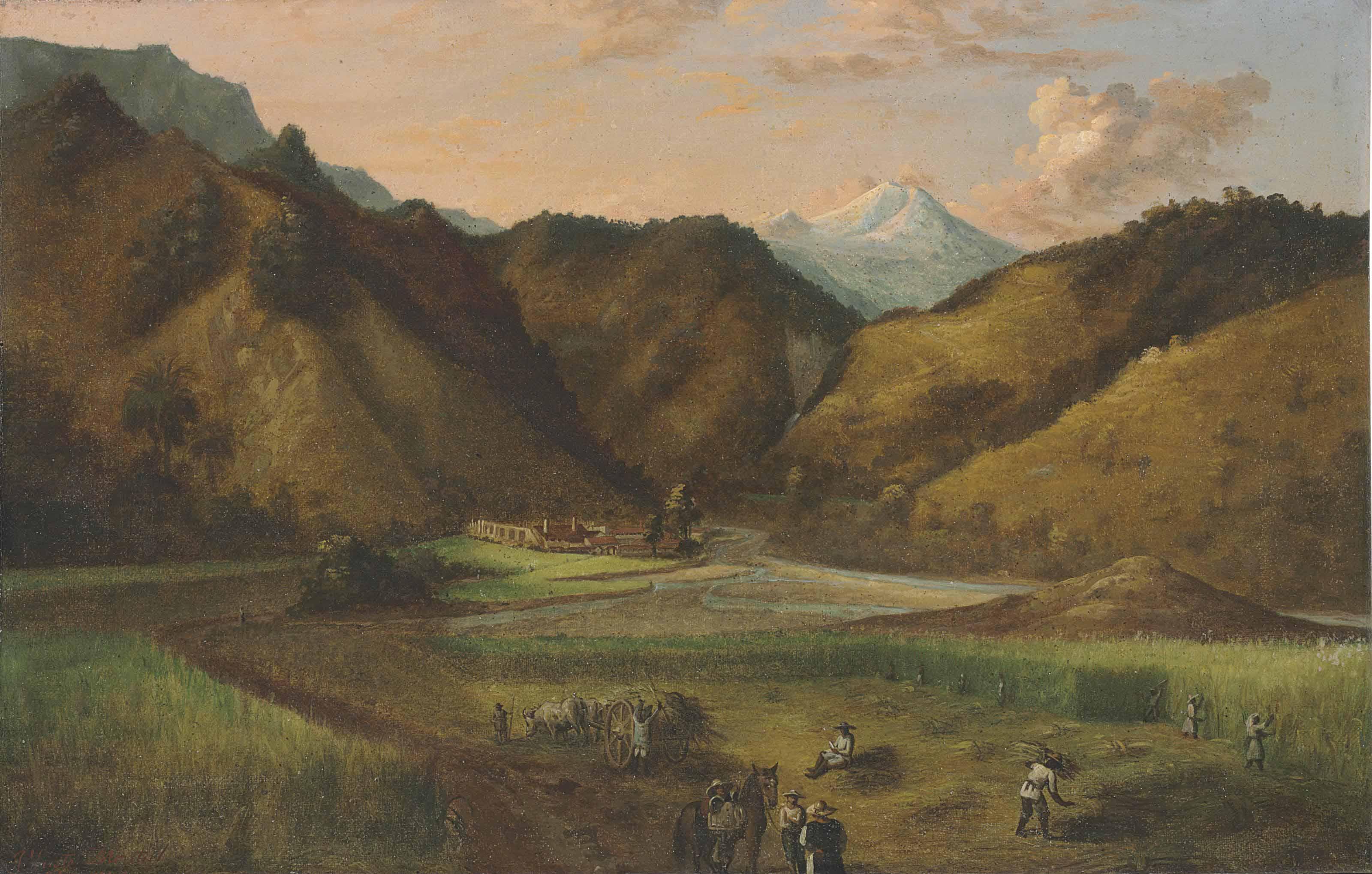 José Justo Montiel - Hacienda de Tuspango a una legua de Orizaba