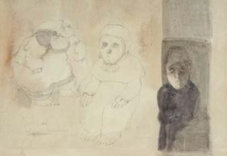 José Luis Cuevas - Auto Retrato con Maria Girotti #15