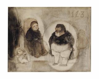 José Luis Cuevas - Retrato Familiar Del Marquis De Sade