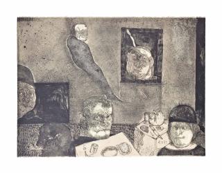 José Luis Cuevas - The Poet and his family