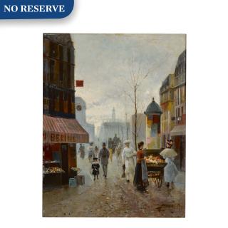 José María Jardines - A Paris Street Scene