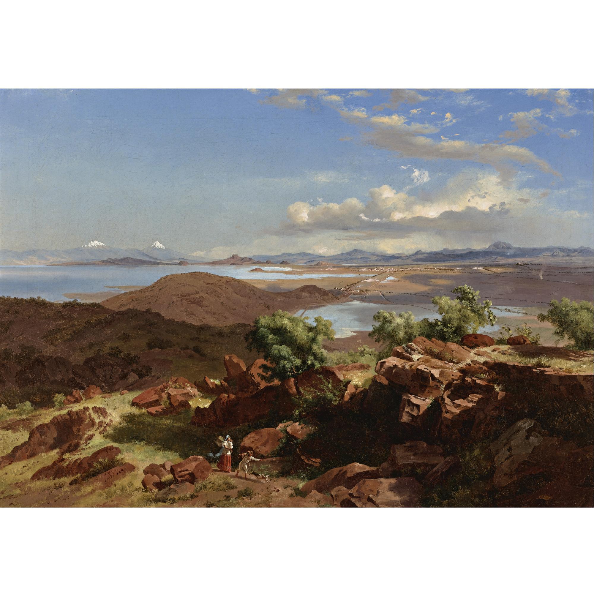 José María Velasco - El Valle De México Desde El Cerro De Santa Isabel (The Valley Of Mexico From The Hillside Of Santa Isabel)