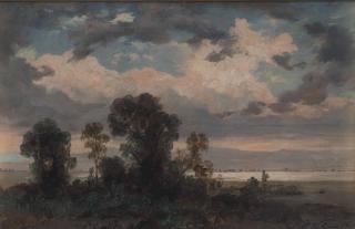 José María Velasco - Paisaje con arboles