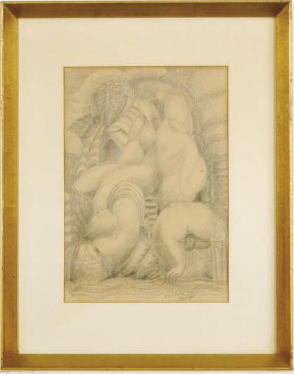 Jose Mariano De Creeft - Cubist nudes; and a companion drawing