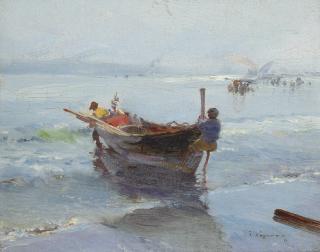 Jose Navarro y Llorens - Coming Ashore