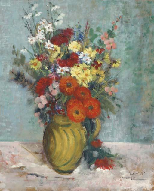José Palmeiro - A vase of Summer flowers