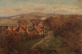 Jose Weiss - Clear autumn day, possibly Houghton, West Sussex