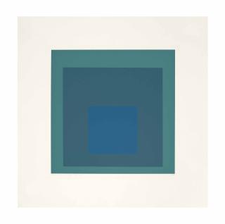 Josef Albers - Blue Reminding