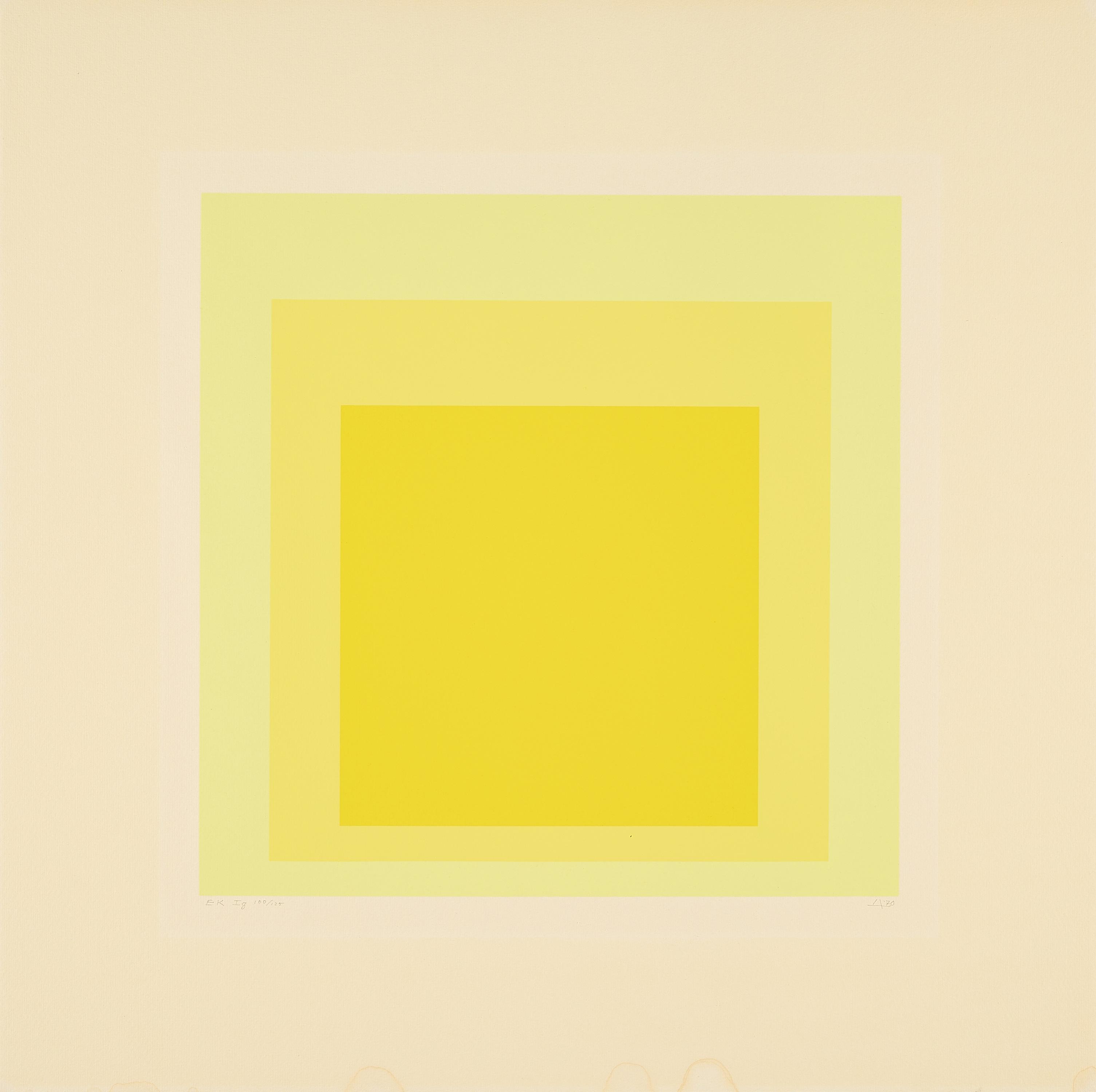 Josef Albers - EK Ig (Aus: Homage to the Square: Edition Keller).