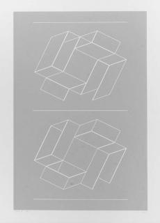 Josef Albers - Embossed Linear Construction 2-D; and White Embossing on Gray: II, III, V, VI (Gemini 141, 321-2, 324-5)