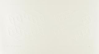 Josef Albers - Embossed Linear Constructions (D. 186.1 - 186.3, 186.5, 186.6; G. 134 - 136, 138, 139), 1969