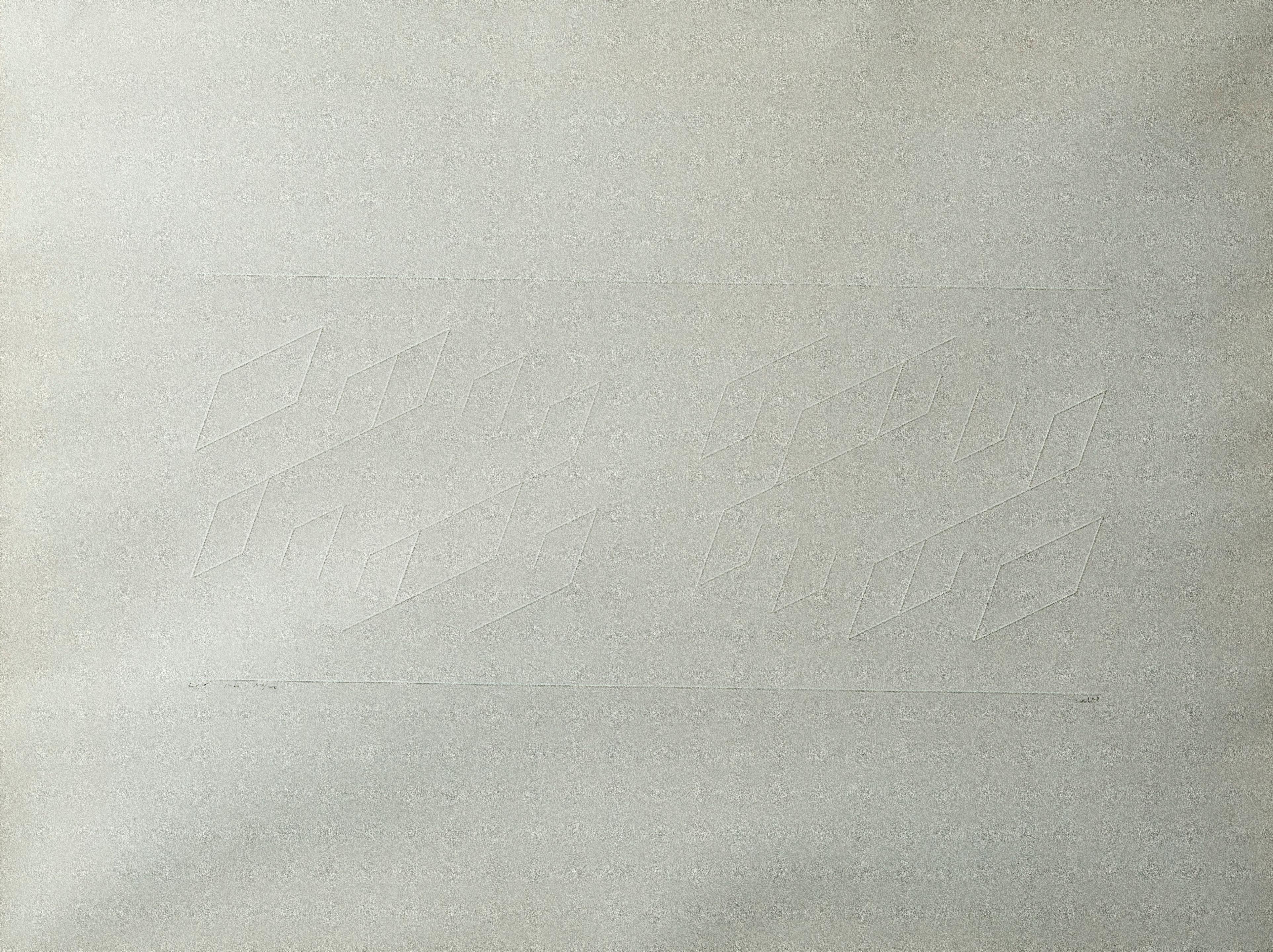 Josef Albers - Embossed Linear Constructions I-C, 1969