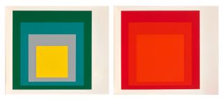 Josef Albers - Four Plates, from Sidney Janis Exhibition Catalogue (4 works)