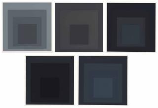 Josef Albers - Gray Instrumentation I: five plates