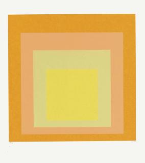 Josef Albers - Homage au Carré: one plate