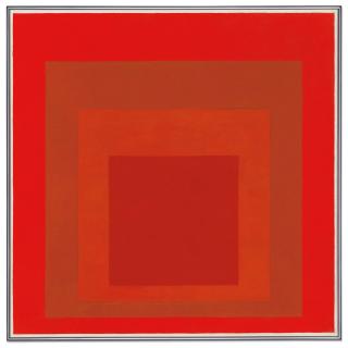 Josef Albers - Homage To The Square: Between 2 Scarlets