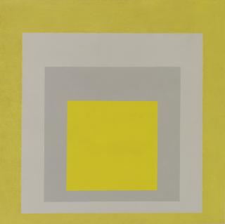 Josef Albers - Homage To The Square: Two Grays Between Two Yellows