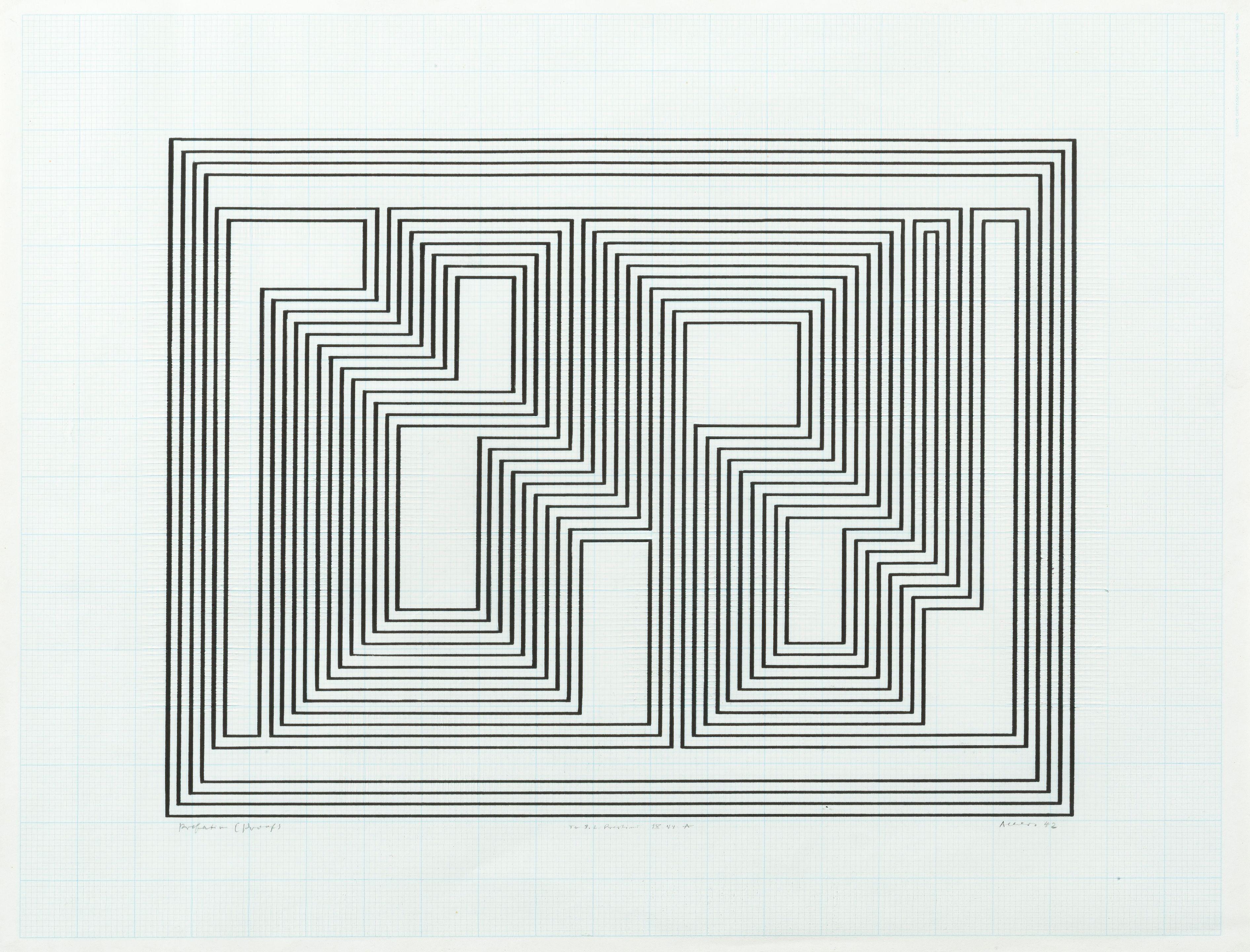 Josef Albers - Prefatio (Preface) from the series Graphic Tectonic 1942