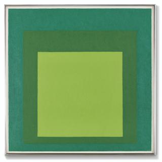 Josef Albers - Study to homage to the Square : Alert