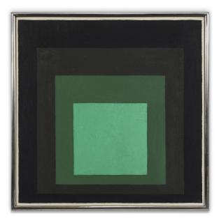 Josef Albers - Study To Homage To The Square: Green Opening