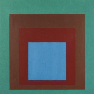 Josef Albers - Study To Homage To The Square: Protected Blue