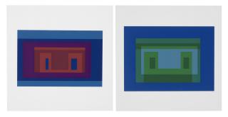 Josef Albers - Ten Variants: two prints