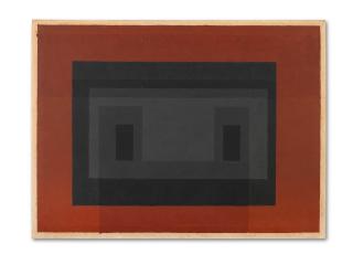 Josef Albers - Untitled Variant/Adobe (Grey, Black, Red)