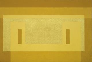Josef Albers - Variant: Pale Yellow Façade