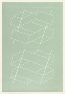 Josef Albers - WEG IV, from White Embossing on Gray