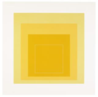 Josef Albers - White Line Squares, Series I: one print