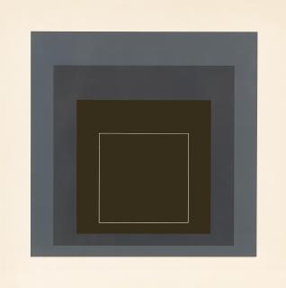 Josef Albers - Wls ViII, From White Line Series (Series I)