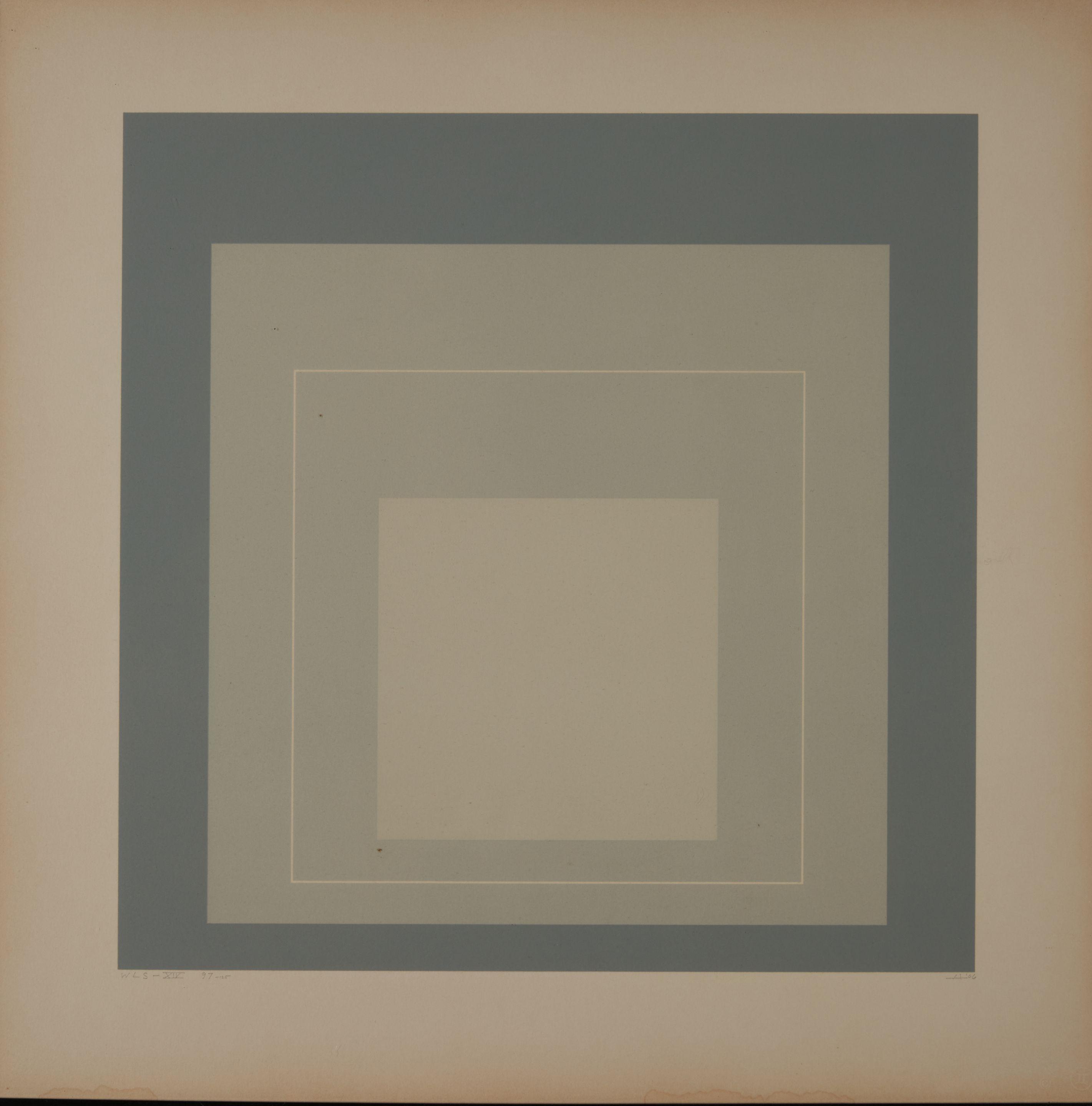 Josef Albers - WLS - XIV from the series White Line Square (Series II)