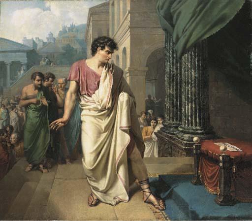 Josef Bartholomeus Vieillevoye - Brutus at his Tribunal