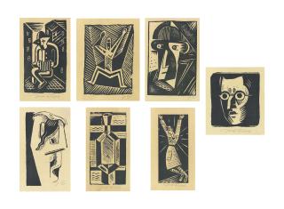 Josef Capek - A Collection Of Seven Linocuts
