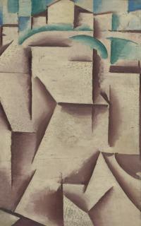 Josef Capek - Cubist Landscape - Recto Contemplation - Verso
