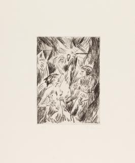 Josef Eberz - 3 Bll.: Nächtlicher Streit – Liebespaar – Überfall.