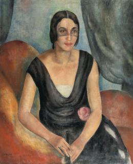 Josef Eberz - Bildnis einer Frau mit Schleier