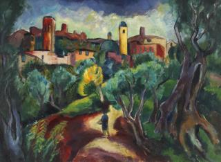 Josef Eberz - Landschaft bei Santa Chiara