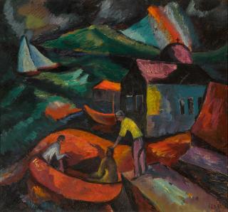 Josef Eberz - Thunderstorm On The Lake