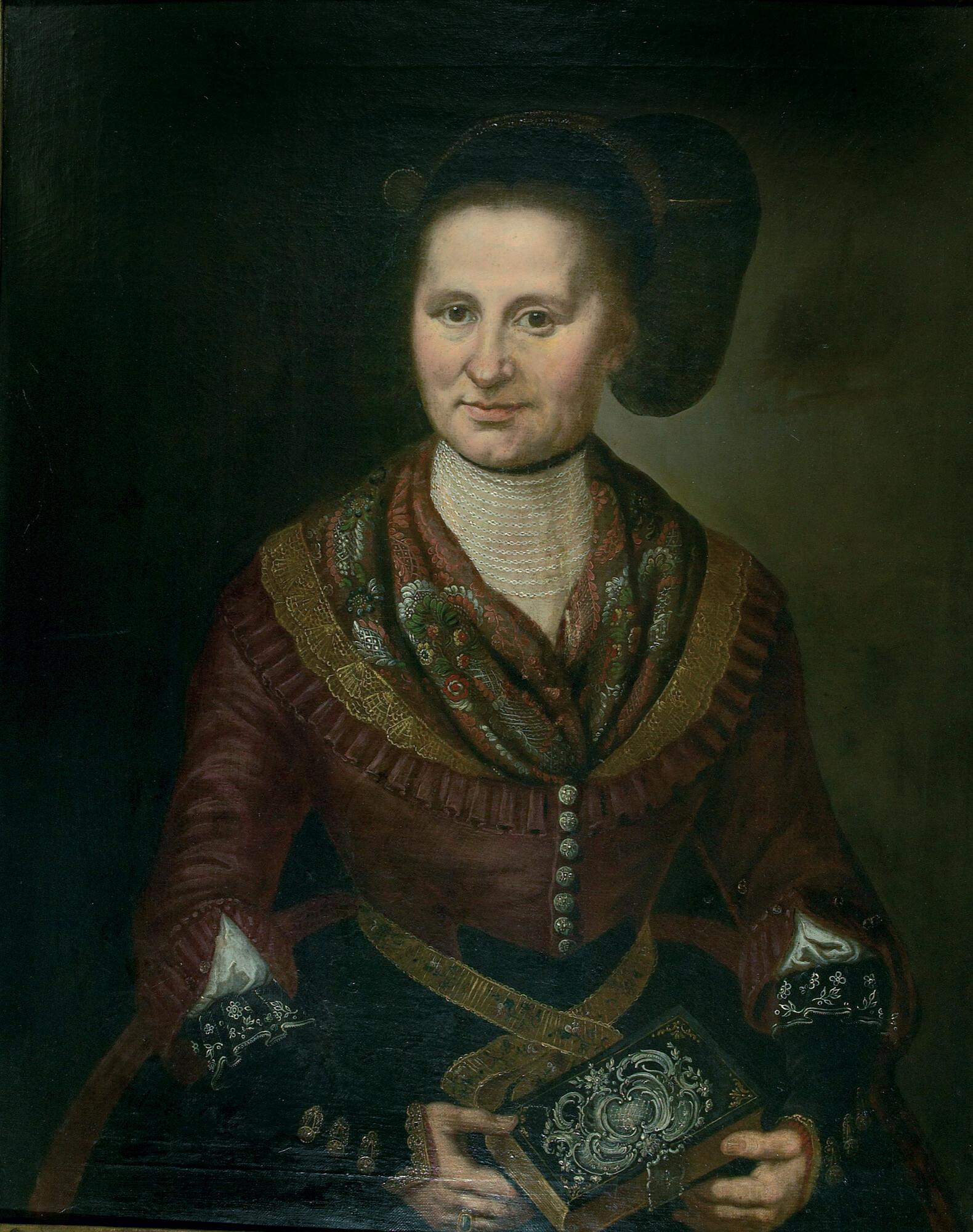 Josef Georg Edlinger - Bildnis einer Bürgersfrau mit Halskette.