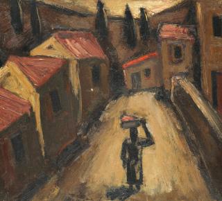 Josef Herman R.A. - A Greek Village