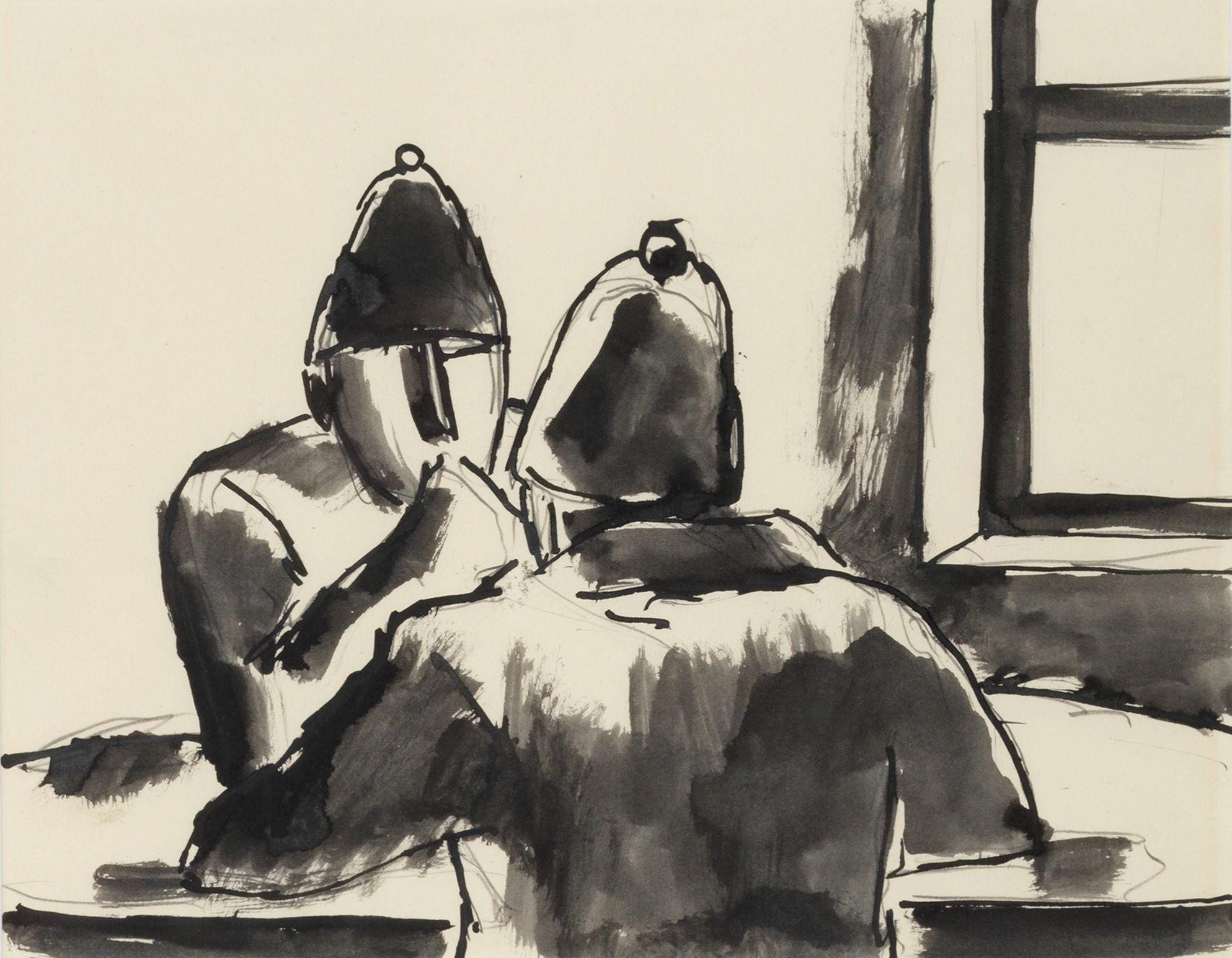 Josef Herman R.A. - At the Table