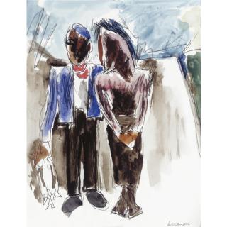 Josef Herman, R.A. - Bringing In The Catch