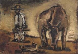 Josef Herman, R.A. - Mexican Scene