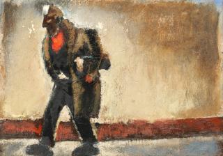 Josef Herman R.A. - Miner On The Road