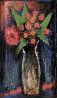 Josef Herman, R.A. - Still Life with Tulips