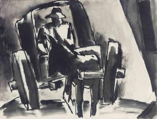 Josef Herman, R.A. - The Buggy